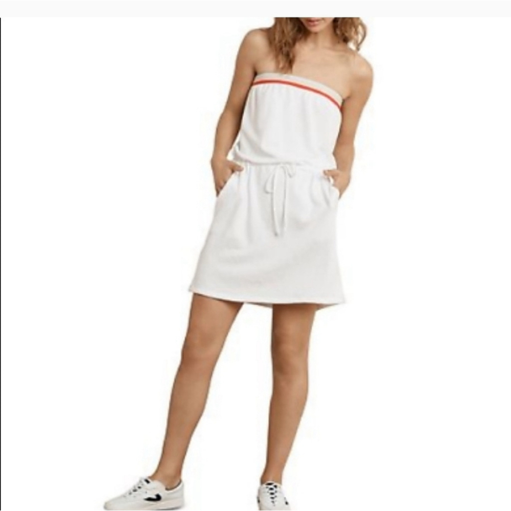 VELVET by Graham Spencers Strapless Drawstring Dress